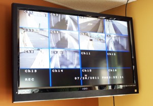 Surveillance cameras at Locust, NC storage center